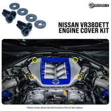 Load image into Gallery viewer, Fast Turn Fittings Engine Cover Hardware Kit for Nissan VR38DETT Engine Titanium - Black / Blue / Cosmic Burn / Gold / Oil Slick / Polished / Purple Alternate Image