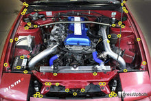 Load image into Gallery viewer, Fast Turn Fittings Full Engine Bay Hardware Kit for Nissan 240SX S13 (1989-1995) Titanium - Blue / Black / Cosmic Burn / Gold / Oil Slick / Polished / Purple Alternate Image