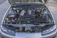 Load image into Gallery viewer, Fast Turn Fittings Engine Bay Hardware Kit for Nissan 240SX S15 (1999-2002) Titanium Stage 2 - Black / Blue / Gold / Polished / Purple / Cosmic Burn / Oil Slick Alternate Image