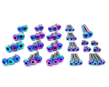 Load image into Gallery viewer, Fast Turn Fittings Engine Hardware Kit for RB25 Engine Titanium Stage 3 - Cosmic Burn / Black / Blue / Gold / Polished / Purple Alternate Image