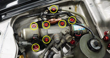 Load image into Gallery viewer, Fast Turn Fittings HICAS Hardware Kit for Nissan 300ZX (1990-1999) Titanium - Cosmic Burn / Black / Blue / Gold / Oil Slick / Polished / Purple Alternate Image