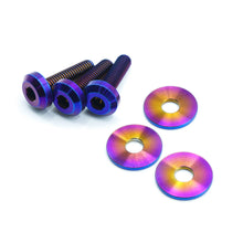 Load image into Gallery viewer, Fast Turn Fittings Engine Cover Hardware Kit for Nissan Z (23-26) Infiniti Q50 (16–24) Q60 (17–22) Titanium - Oil Slick / Cosmic Burn / Polished / Black / Purple / Gold / Blue Alternate Image