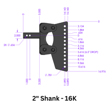 Load image into Gallery viewer, Gen-Y Hitch The Boss Torsion-Flex 10K / 16K / 21K Drop Hitch (2.0" / 2.5″ / 3" Shank) [Weight Distribution] Multiple Drop Options - 2" (10K) / 6.5" Drop Alternate Image