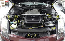 Load image into Gallery viewer, Fast Turn Fittings Engine Bay Hardware Kit for Nissan 350Z (2003-2006) Titanium Stage 1 - Black / Blue / Gold / Polished / Purple / Cosmic Burn / Oil Slick Alternate Image