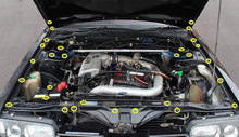 Load image into Gallery viewer, Fast Turn Fittings Engine Bay Hardware Kit for Nissan Skyline GTS-R (R31) Titanium - Gold / Blue / Purple / Cosmic Burn / Polished / Black Alternate Image