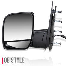 Load image into Gallery viewer, DNA Side Mirrors Ford Econoline (02-06) OEM Style / Powered + Manual Folding + Textured Alternate Image