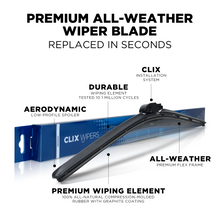 Load image into Gallery viewer, Clix Wiper Blades for Hyundai Elantra N CN7 (22-25) 16" &amp; 24" in 13 Colors Alternate Image