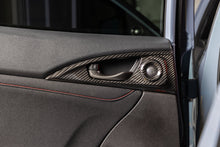 Load image into Gallery viewer, OLM Interior Door Handle Trim Covers for Honda Civic FC / FE / Si FC1 (16-21) Type R FK8 (17-21) LE Carbon Fiber Full Set OLMC.19004.1 Alternate Image