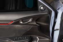 Load image into Gallery viewer, OLM Interior Door Handle Trim Covers for Honda Civic FC / FE / Si FC1 (16-21) Type R FK8 (17-21) LE Carbon Fiber Full Set OLMC.19004.1 Alternate Image