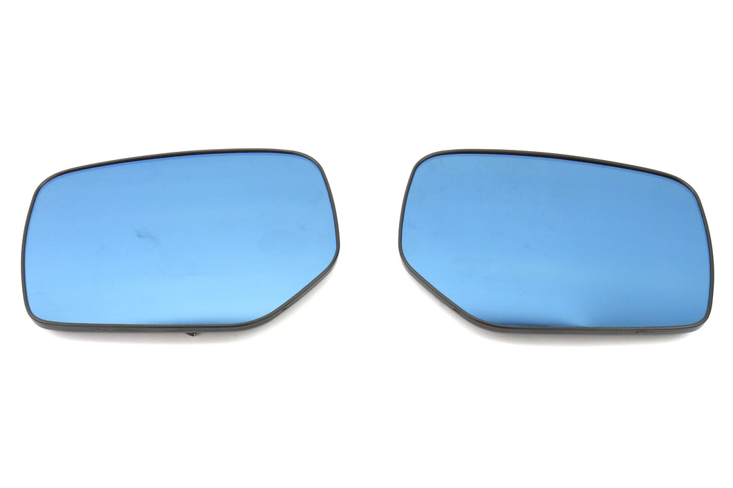 OLM Wide Angle Convex Mirrors Subaru WRX / WRX STI (15-20) w/ Defrosters Blue