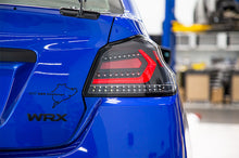 Load image into Gallery viewer, OLM LED Tail Lights for Subaru WRX / WRX STI (2015-2021) Evolution Series Red Bar with Black Base &amp; Clear Lens OLMA.70032.1-CBR Alternate Image