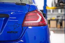 Load image into Gallery viewer, OLM LED Tail Lights for Subaru WRX / WRX STI (2015-2021) Evolution Series White Bar with Red Base &amp; Clear Lens OLMA.70032.1-R Alternate Image