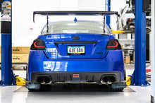 Load image into Gallery viewer, OLM LED Tail Lights for Subaru WRX / WRX STI (2015-2021) Evolution Series White Bar with Black Base &amp; Smoked Lens OLMA.70032.1-SB Alternate Image