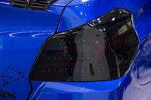 Load image into Gallery viewer, OLM LED Tail Lights for Subaru WRX / WRX STI (2015-2021) Evolution Series Red Bar with Black Base &amp; Smoked Lens OLMA.70032.1-SBR Alternate Image
