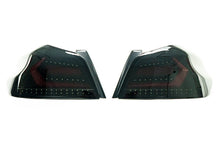 Load image into Gallery viewer, OLM LED Tail Lights for Subaru WRX / WRX STI (2015-2021) Evolution Series Red Bar with Black Base &amp; Smoked Lens OLMA.70032.1-SBR Alternate Image