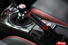 Load image into Gallery viewer, OLM Ebrake Handle for Subaru WRX &amp; WRX STI (15-21) FRS 86 BRZ (13–25) Forester (14-18) Crosstrek (13-26) Signature Series - Red with Black Carbon OLMA.70217.1-RD Alternate Image