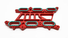 Load image into Gallery viewer, Boomba Racing Intake Manifold Spacer for Ford Bronco 2.7L EcoBoost (2021-2026) Blue / Red / Black / Natural Aluminum Alternate Image