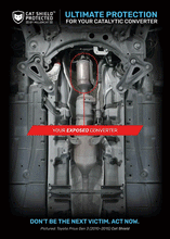 Load image into Gallery viewer, Miller CAT Corp Catalytic Converter Shield for Toyota Prius (2010-2015) V2 Bolt On Theft Deterrent - Aluminum or Stainless Steel Alternate Image