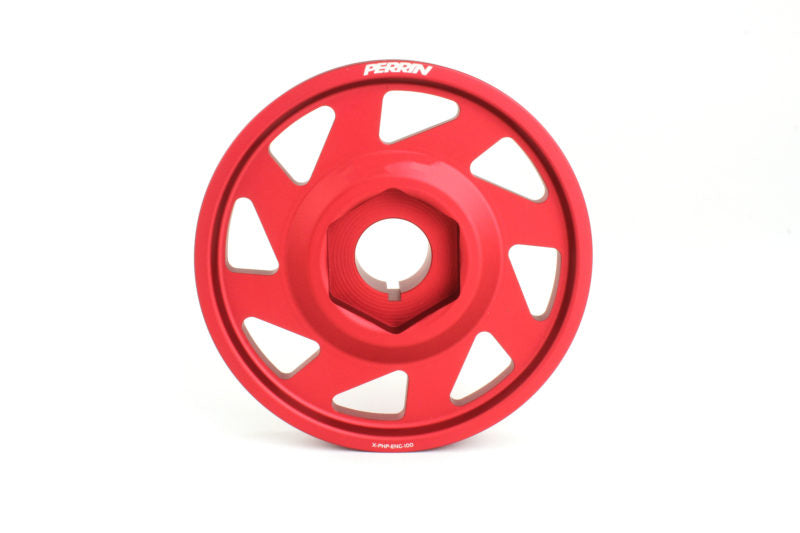 Perrin Lightweight Crank Pulley Honda Civic Type R (17-21) PHP-ENG-100RD - Red