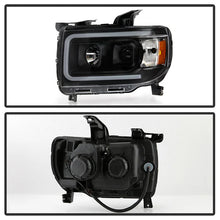 Load image into Gallery viewer, Xtune Projector Headlights GMC Canyon (15-19) [Light Tube DRL- Halogen Model] Black or Chrome w/ Amber Turn Signal Light - Black Alternate Image