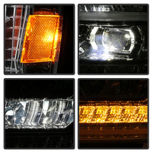 Load image into Gallery viewer, Xtune Full LED Projector Headlights GMC Sierra 1500 (14-15) 2500HD 3500HD (15-17) [Light Tube DRL- Halogen Model] Chrome w/ Amber Turn Signal Light Alternate Image