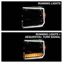 Load image into Gallery viewer, Xtune Full LED Projector Headlights GMC Sierra 1500 (14-15) 2500HD 3500HD (15-17) [Light Tube DRL- Halogen Model] Chrome w/ Amber Turn Signal Light Alternate Image