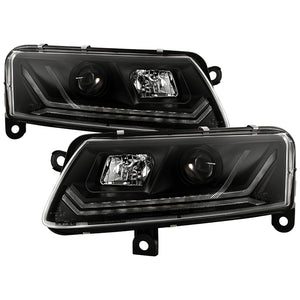 Spyder Projector Headlights Audi A6 (05-08) [Signature  Series - Sequential LED Turn Signal] Clear Lens