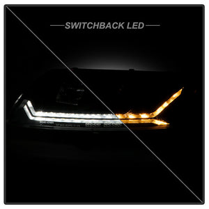 Spyder Projector Headlights Audi A6 (09-11) Factory Xenon/HID Model [Signature Series - Sequential LED Turn Signal] Clear Lens