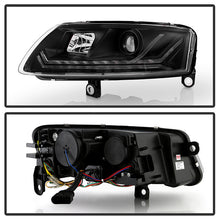 Load image into Gallery viewer, Spyder Projector Headlights Audi A6 (09-11) Factory Halogen [Signature Series - Sequential LED Turn Signal] Clear Lens - Default Title Alternate Image