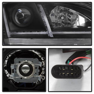 Spyder Projector Headlights Audi TT (08-11) HID Xenon Model [Signature Series - Sequential LED Turn Signal] Clear Lens