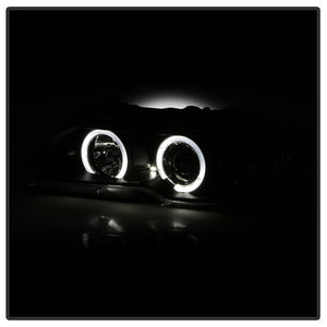 Spyder Projector Headlights BMW E46 Coupe (04-06) Halogen Models [Signature Series w/ LED Halo] Clear Lens