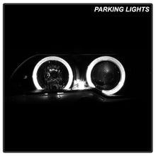 Load image into Gallery viewer, Spyder Projector Headlights BMW E46 Coupe (04-06) Halogen Models [Signature Series w/ LED Halo] Clear Lens Alternate Image