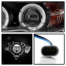 Load image into Gallery viewer, Spyder Projector Headlights BMW E46 Coupe (04-06) Halogen Models [Signature Series w/ LED Halo] Clear Lens Alternate Image