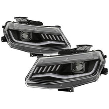 Load image into Gallery viewer, Auto Addict Projector Headlights Chevy Camaro (2016-2018) w/ LED DRL &amp; Sequential Turn Signal - Black or Chrome Housing Alternate Image