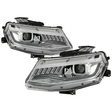 Load image into Gallery viewer, Auto Addict Projector Headlights Chevy Camaro (2016-2018) w/ LED DRL &amp; Sequential Turn Signal - Black or Chrome Housing Alternate Image