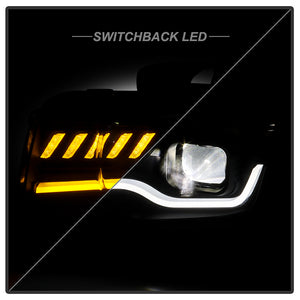 Spyder LED Projectile Headlights Chevy Camaro (10-13) Halogen Model [Apex  Series - Sequential LED Turn Signal] Black