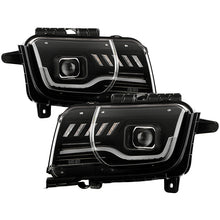 Load image into Gallery viewer, Spyder Projector Headlights Chevy Camaro (10-13) [Signature Series - Sequential LED Turn Signal] Clear Lens Alternate Image