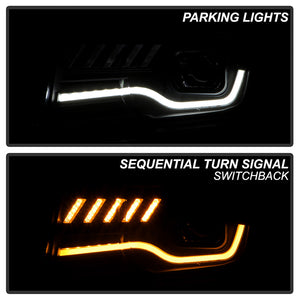 Spyder Projector Headlights Chevy Camaro (10-13) [Signature Series - Sequential LED Turn Signal] Clear Lens