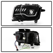 Load image into Gallery viewer, Spyder Projector Headlights Chevy Camaro (10-13) [Signature Series - Sequential LED Turn Signal] Clear Lens Alternate Image