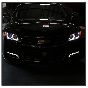 Spyder Projector Headlights Chevy Impala (2014-2019) w/ LED DRL and Black Housing