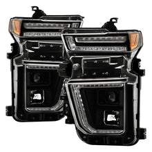Load image into Gallery viewer, Spyder Projector Headlights Chevy Silverado 2500HD/3500HD (20-23) Factory Halogen Model [Signature Series - Sequential LED Turn Signal] Black Housing - Default Title Alternate Image