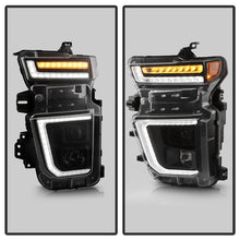 Load image into Gallery viewer, Spyder Projector Headlights Chevy Silverado 2500HD/3500HD (20-23) Factory Halogen Model [Signature Series - Sequential LED Turn Signal] Black Housing - Default Title Alternate Image