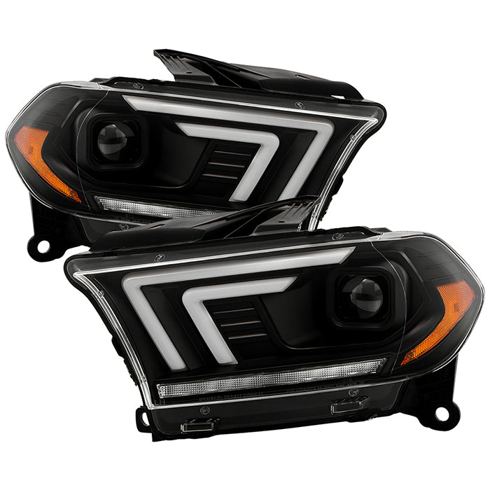 Spyder Projector Headlights Dodge Durango (11-13) HID Model [Signature Series - Sequential LED Turn Signal] Black Housing