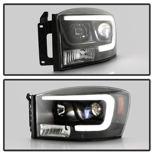 Spyder Projector Headlights Dodge Ram 1500 (06-08) 2500/3500 (06-09) [Platinum Series] Black Housing