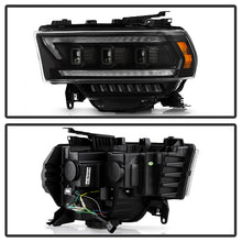 Load image into Gallery viewer, Spyder LED Projectile Headlights Dodge Ram 2500/3500 (19-22) Halogen Model [Apex  Series - Sequential LED Turn Signal] Black Alternate Image