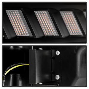 Spyder LED Projectile Headlights Dodge Ram 2500/3500 (19-22) Halogen Model [Apex  Series - Sequential LED Turn Signal] Black