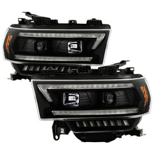 Load image into Gallery viewer, Spyder Projector Headlights Dodge Ram 2500/3500 (19-22) Halogen Model [Signature Series - Sequential LED Turn Signal] Black Housing - Default Title Alternate Image