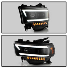Load image into Gallery viewer, Spyder Projector Headlights Dodge Ram 2500/3500 (19-22) Halogen Model [Signature Series - Sequential LED Turn Signal] Black Housing - Default Title Alternate Image