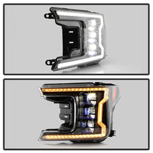 Load image into Gallery viewer, Spyder LED Projectile Headlights Ford F150 (18-20) Halogen Model [Apex Series - Sequential LED Turn Signal] Black - Default Title Alternate Image