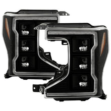Load image into Gallery viewer, Spyder LED Projectile Headlights Ford F250/F350/F450 Super Duty (20-22) Halogen Model [Apex  Series - Sequential LED Turn Signal] Black Alternate Image